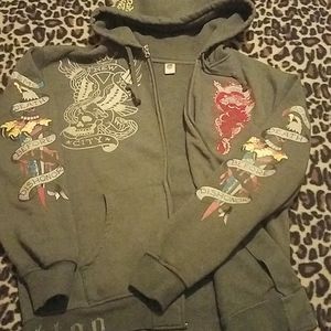 *RARE HTF*Gorgeous and Heavy Ed Hardy Jacket